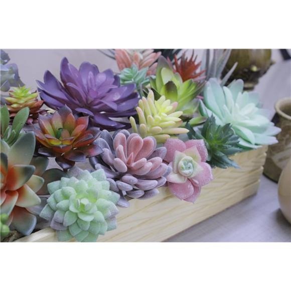 Fake Succulents Unpotted - 20 Pack - Realistic Succulent Plants Artificial Faux - Picture 2 of 6